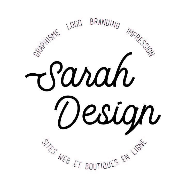 logo sarah design - graphiste logo et site web